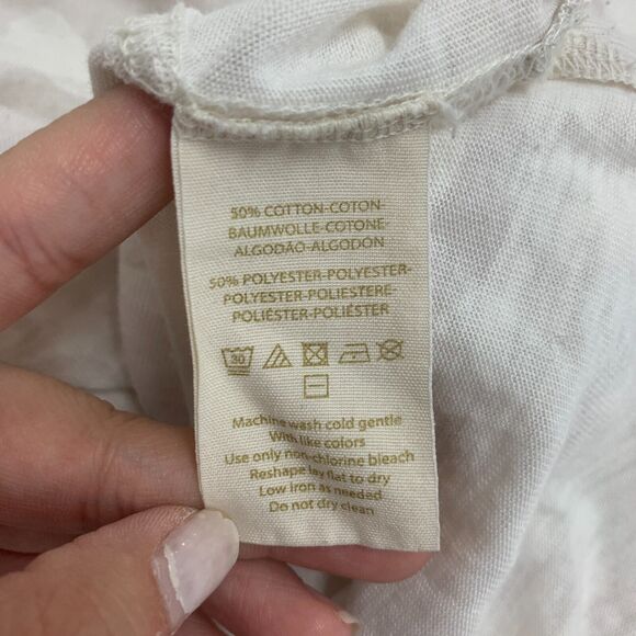 We The Free People Shirt Womens S Small Pearl Camo Cotton Blend Hi Low Hem Tee - Picture 10 of 15